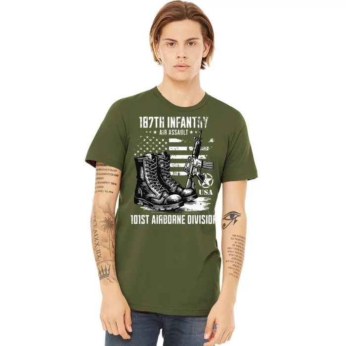 187th Infantry Regiment 101st Airborne Division Veteran Premium T-Shirt