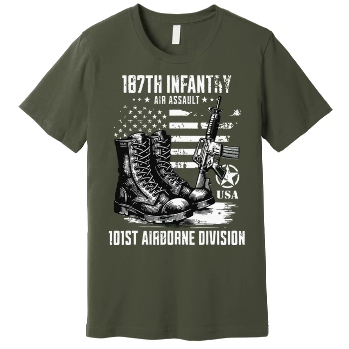 187th Infantry Regiment 101st Airborne Division Veteran Premium T-Shirt