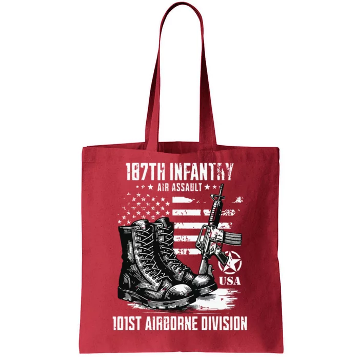 187th Infantry Regiment 101st Airborne Division Veteran Tote Bag