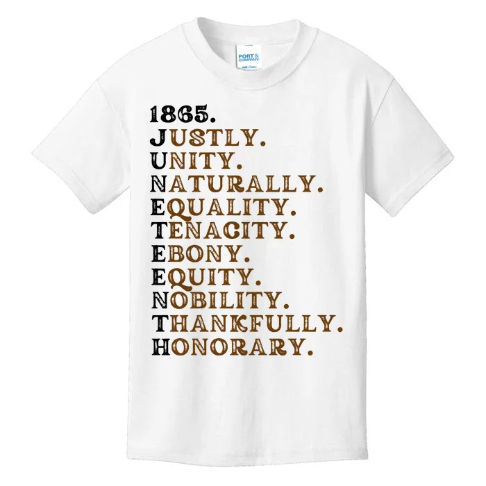 1865 Juneteenth Kids T-Shirt