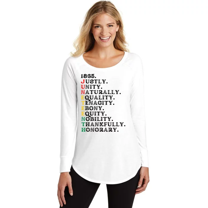 1865 Juneteenth Women's Perfect Tri Tunic Long Sleeve Shirt