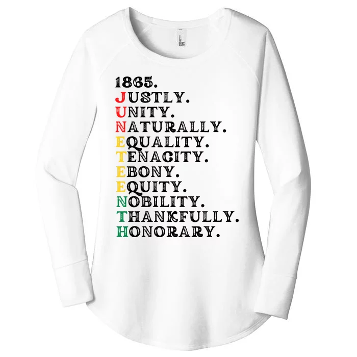 1865 Juneteenth Women's Perfect Tri Tunic Long Sleeve Shirt