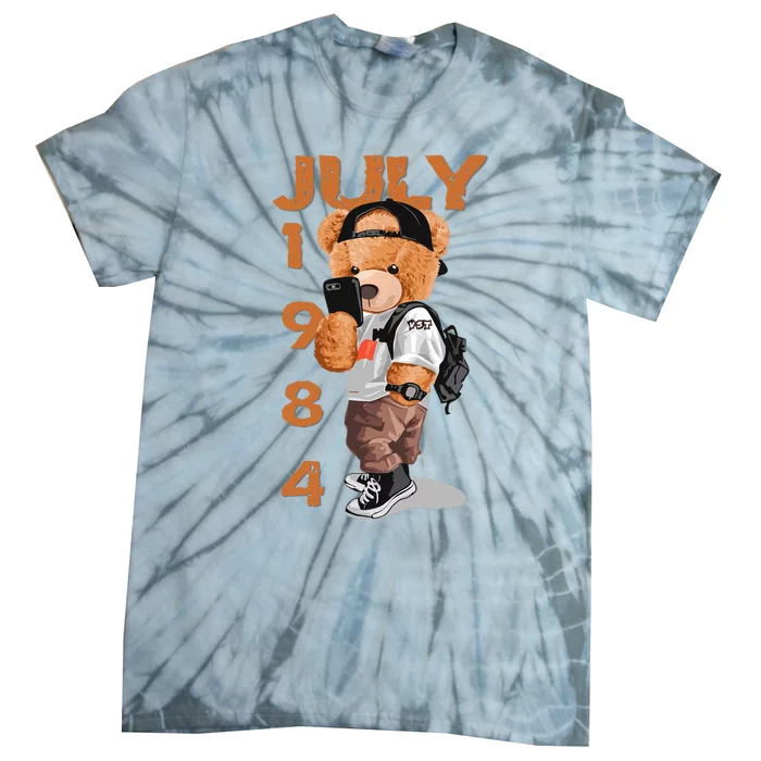 1984 July Born In Tie-Dye T-Shirt