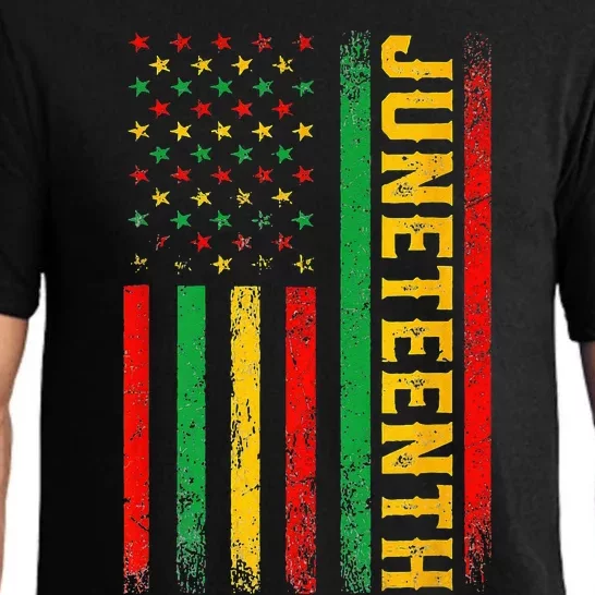 1865 Juneteenth Black History American Flag African Pajama Set