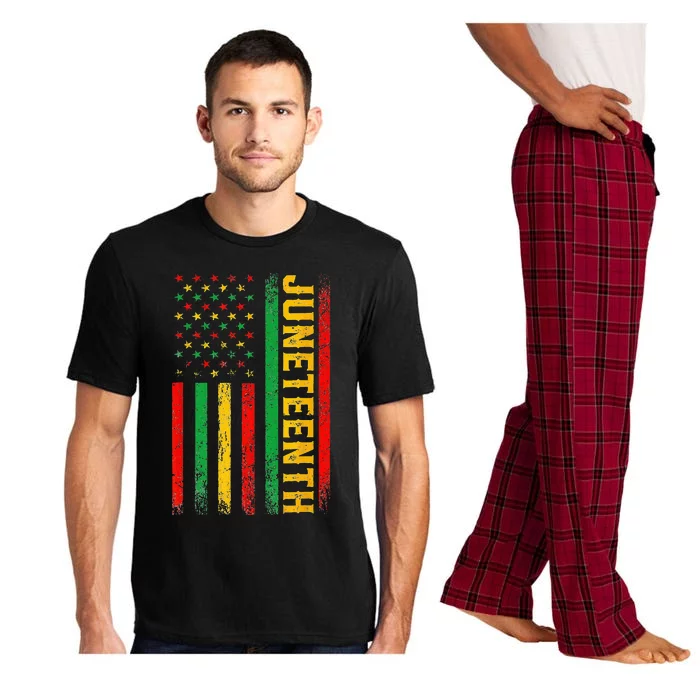 1865 Juneteenth Black History American Flag African Pajama Set