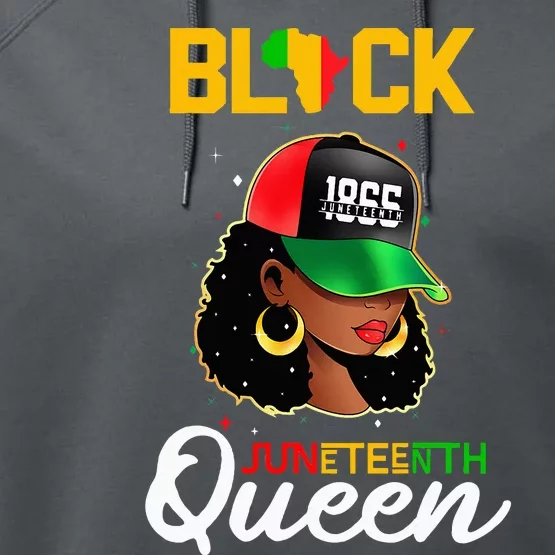 1865 Juneteenth Black Queen Performance Fleece Hoodie