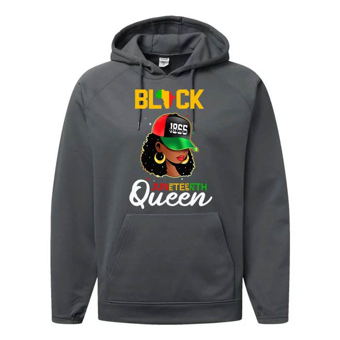 1865 Juneteenth Black Queen Performance Fleece Hoodie