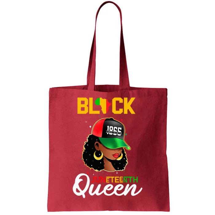 1865 Juneteenth Black Queen Tote Bag