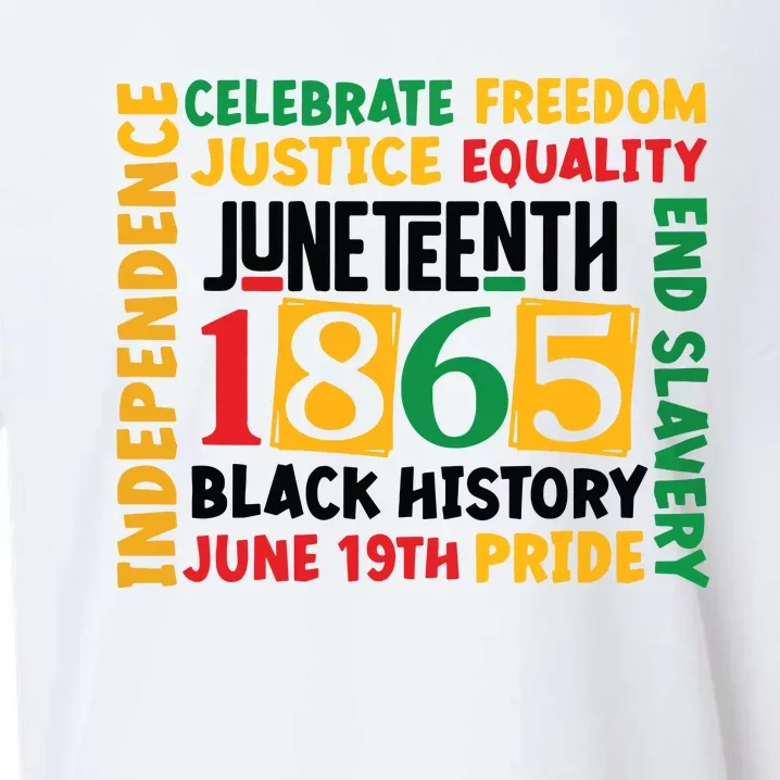 1865 Juneteenth Black History Juneteenth 1865 Sueded Cloud Jersey T-Shirt