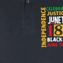 1865 Juneteenth Black History Juneteenth 1865 Softstyle Adult Sport Polo