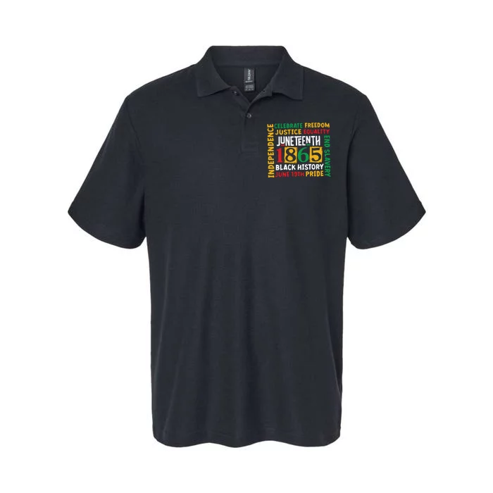 1865 Juneteenth Black History Juneteenth 1865 Softstyle Adult Sport Polo