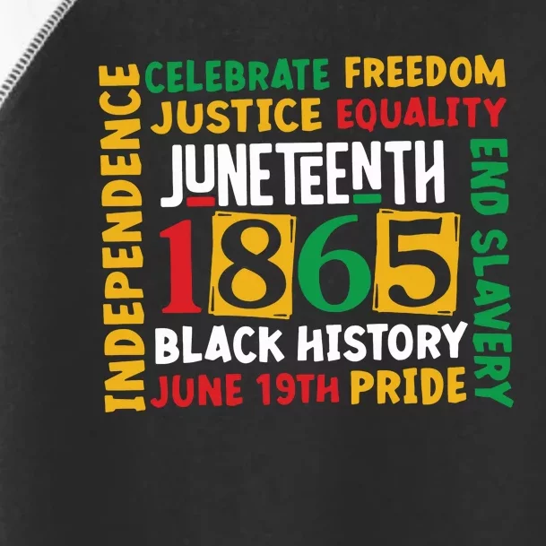 1865 Juneteenth Black History Juneteenth 1865 Toddler Fine Jersey T-Shirt