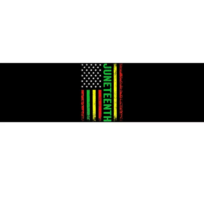 1865 Juneteenth Black History American Flag African Bumper Sticker