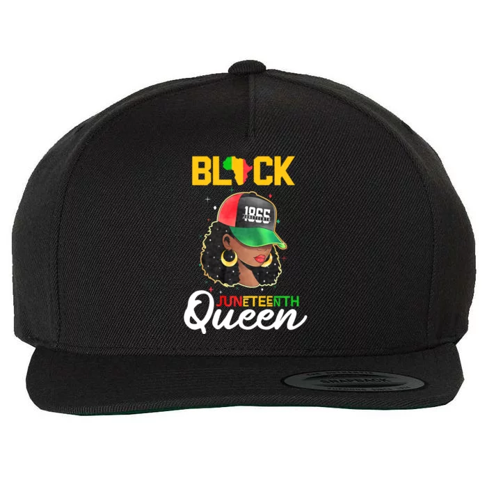 1865 Juneteenth Black Queen Wool Snapback Cap