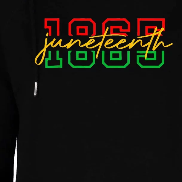 1865 Juneteenth Celebrate African American Freedom Day Womens Funnel Neck Pullover Hood