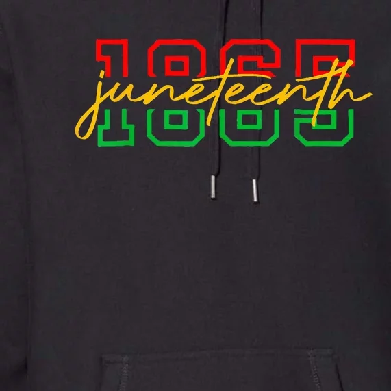 1865 Juneteenth Celebrate African American Freedom Day Premium Hoodie