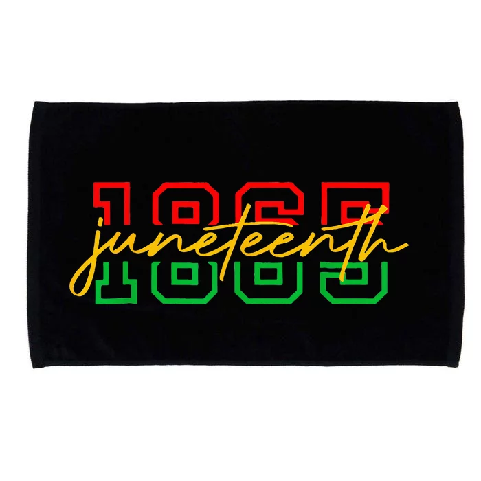 1865 Juneteenth Celebrate African American Freedom Day Microfiber Hand Towel