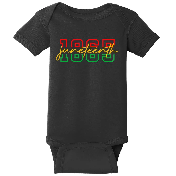 1865 Juneteenth Celebrate African American Freedom Day Baby Bodysuit