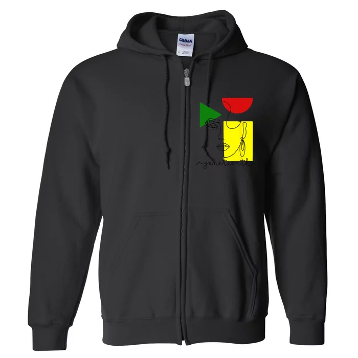 1865 Juneteenth Celebrate African American Freedom Day Full Zip Hoodie