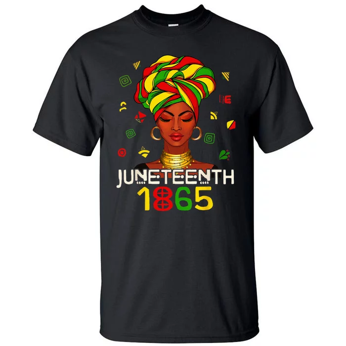 1865 Juneteenth Celebrate African American Freedom Day Tall T-Shirt