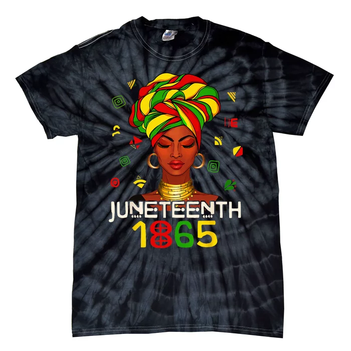 1865 Juneteenth Celebrate African American Freedom Day Tie-Dye T-Shirt