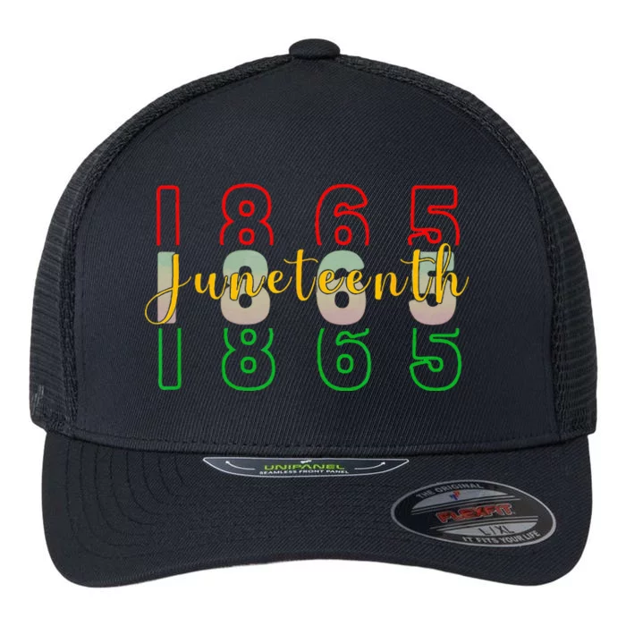 1865 Juneteenth Celebrate African American Freedom Day Flexfit Unipanel Trucker Cap