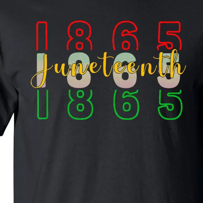 1865 Juneteenth Celebrate African American Freedom Day Tall T-Shirt