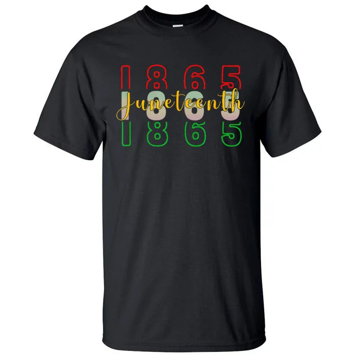 1865 Juneteenth Celebrate African American Freedom Day Tall T-Shirt