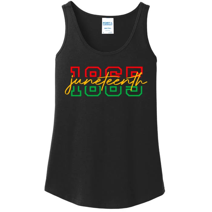 1865 Juneteenth Celebrate African American Freedom Day Women Ladies Essential Tank