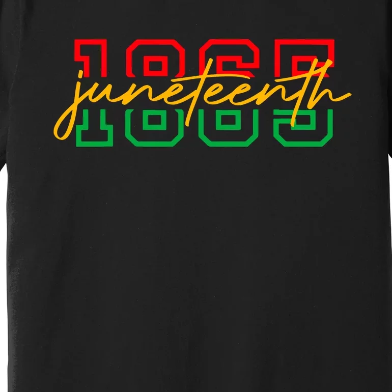 1865 Juneteenth Celebrate African American Freedom Day Women Premium T-Shirt