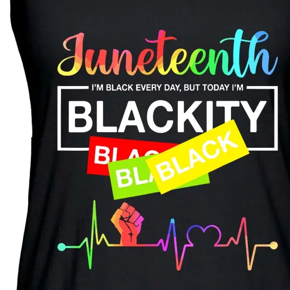 1865 Juneteenth Celebrate African American Freedom Day Ladies Essential Flowy Tank