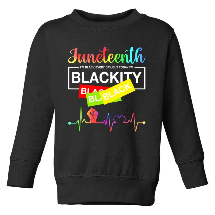 1865 Juneteenth Celebrate African American Freedom Day Toddler Sweatshirt