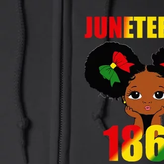 1865 Juneteenth Celebrate African American Freedom Day Full Zip Hoodie