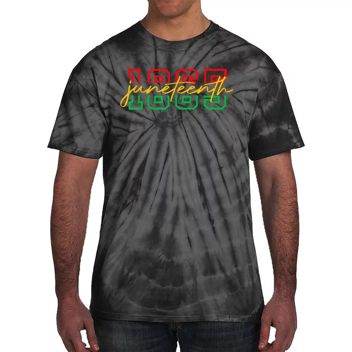 1865 Juneteenth Celebrate African American Freedom Day Tie-Dye T-Shirt