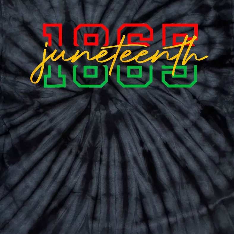 1865 Juneteenth Celebrate African American Freedom Day Tie-Dye T-Shirt