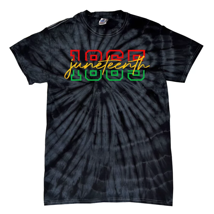 1865 Juneteenth Celebrate African American Freedom Day Tie-Dye T-Shirt