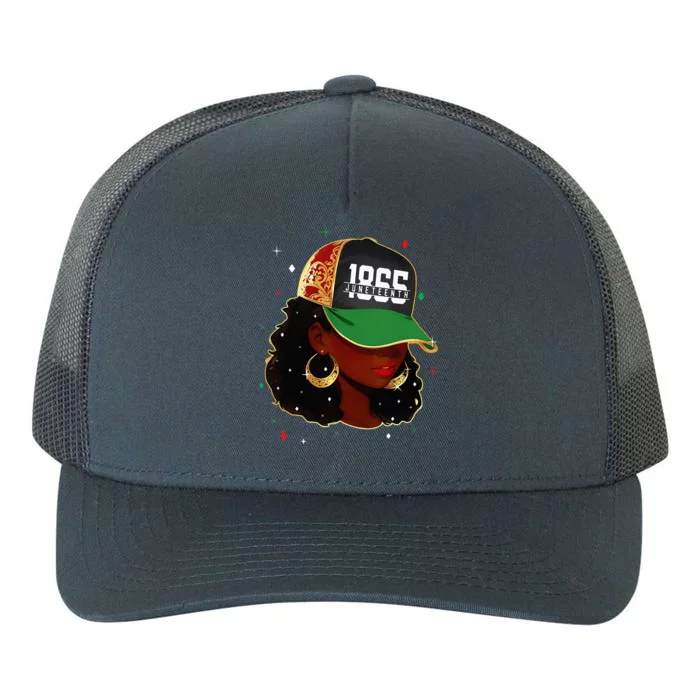 1865 Juneteenth Celebrate African American Freedom Day Yupoong Adult 5-Panel Trucker Hat