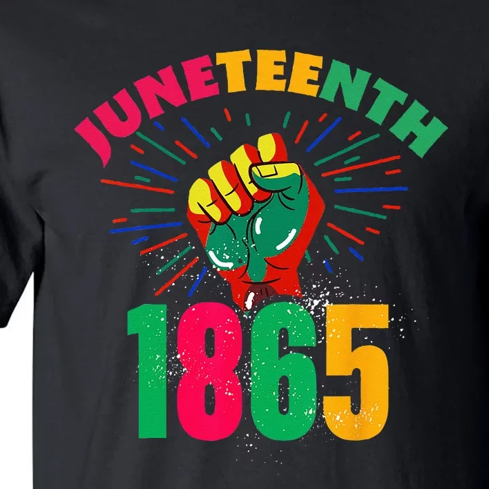 1865 Juneteenth Celebrate African American Freedom Day Tall T-Shirt