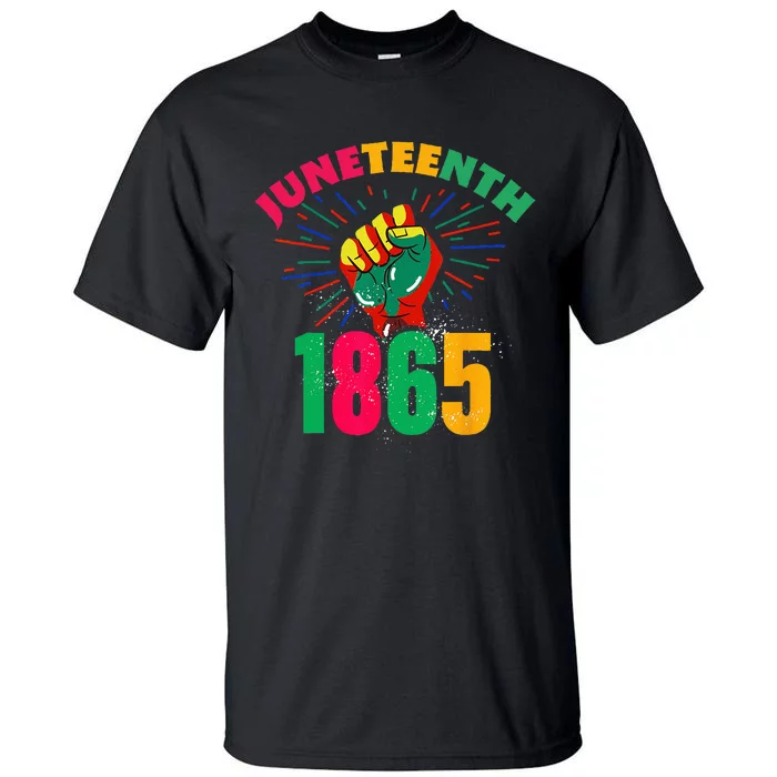 1865 Juneteenth Celebrate African American Freedom Day Tall T-Shirt