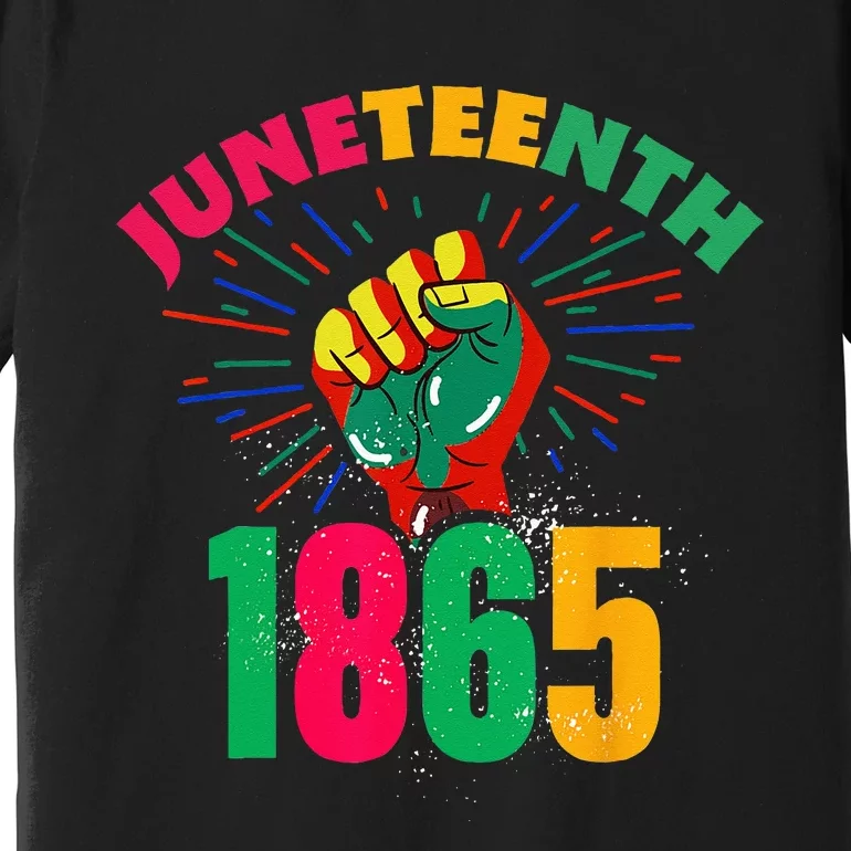 1865 Juneteenth Celebrate African American Freedom Day Premium T-Shirt