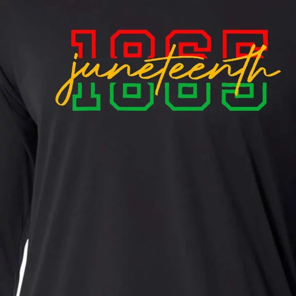 1865 Juneteenth Celebrate African American Freedom Cooling Performance Long Sleeve Crew