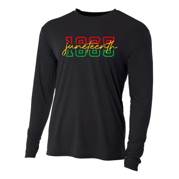 1865 Juneteenth Celebrate African American Freedom Cooling Performance Long Sleeve Crew