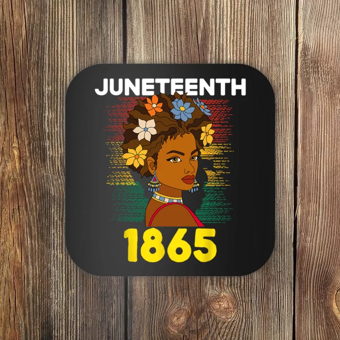 1865 Juneteenth Celebrate African American Freedom Day Women Coaster