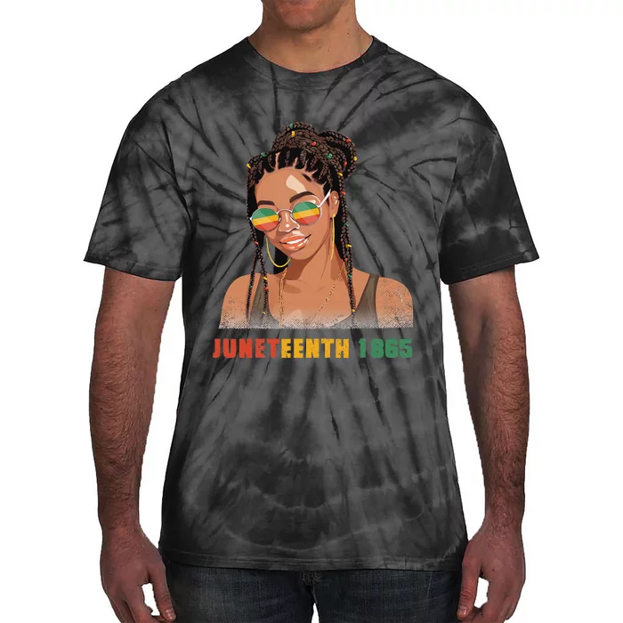 1865 Juneteenth Celebrate African American Freedom Day Tie-Dye T-Shirt