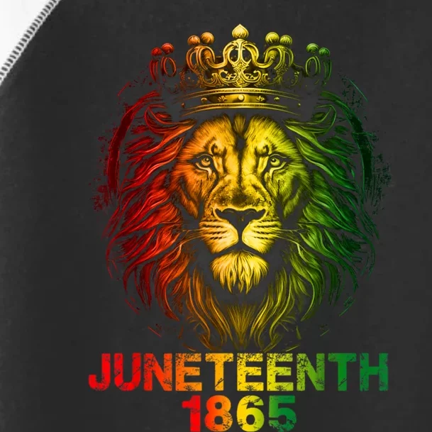 1865 Juneteenth Celebrate Lion African American Freedom Day. Toddler Fine Jersey T-Shirt