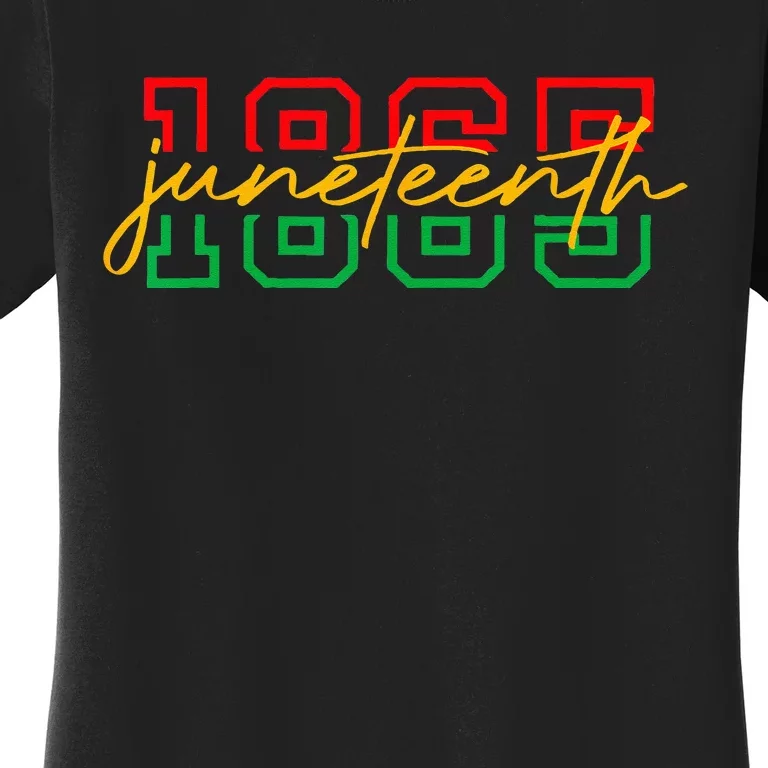 1865 Juneteenth Celebrate African American Freedom Day Women's T-Shirt