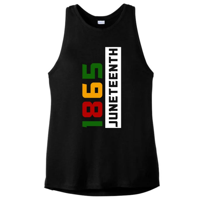 1865 Juneteenth Day Ladies Tri-Blend Wicking Tank