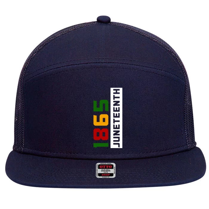 1865 Juneteenth Day 7 Panel Mesh Trucker Snapback Hat