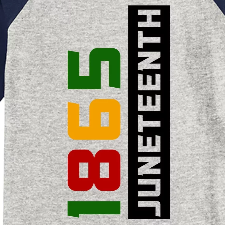 1865 Juneteenth Day Kids Colorblock Raglan Jersey