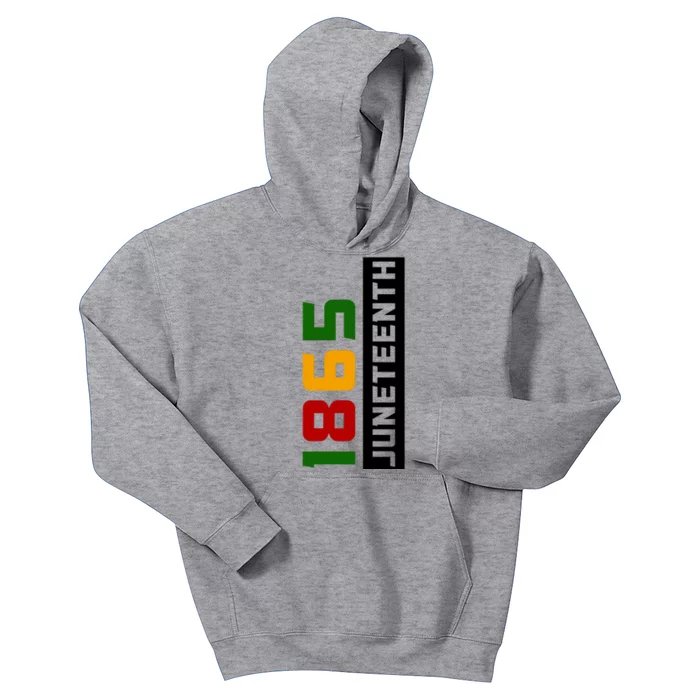 1865 Juneteenth Day Kids Hoodie